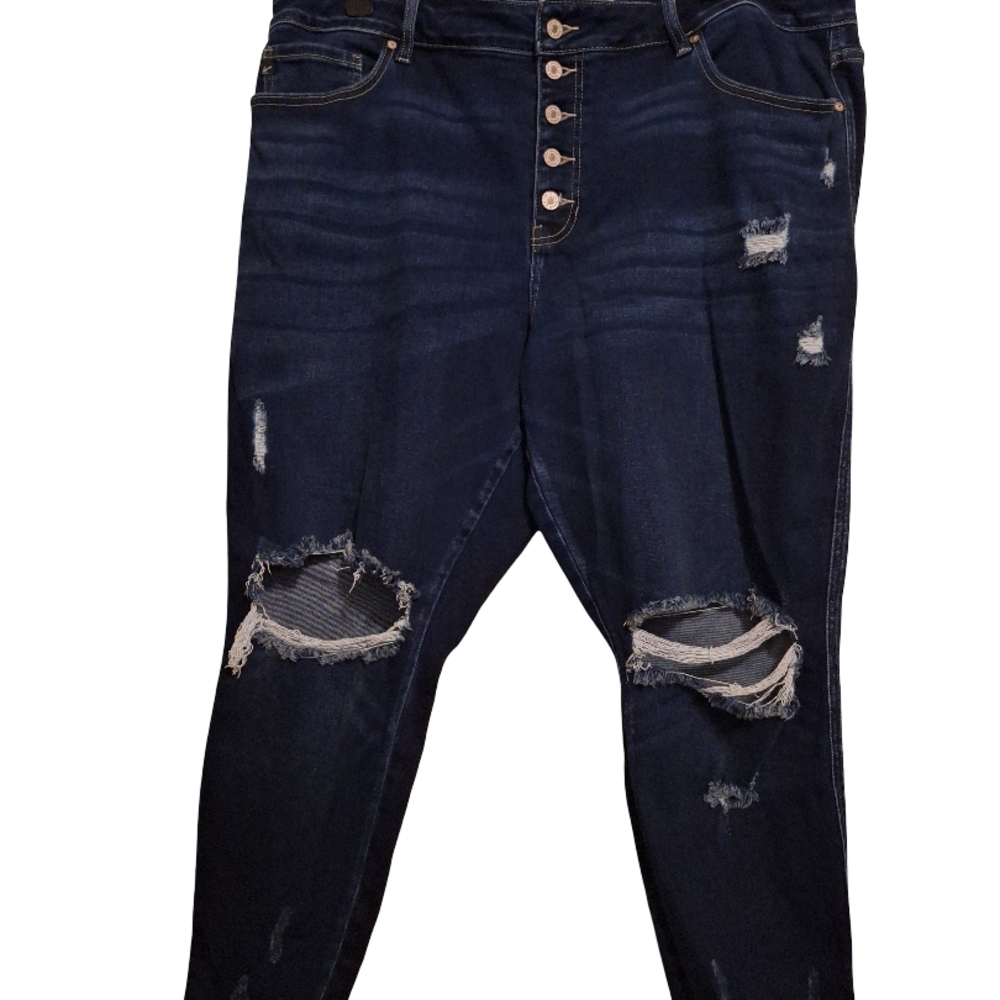 KanCan Dark Blue Distressed Skinny Jeans